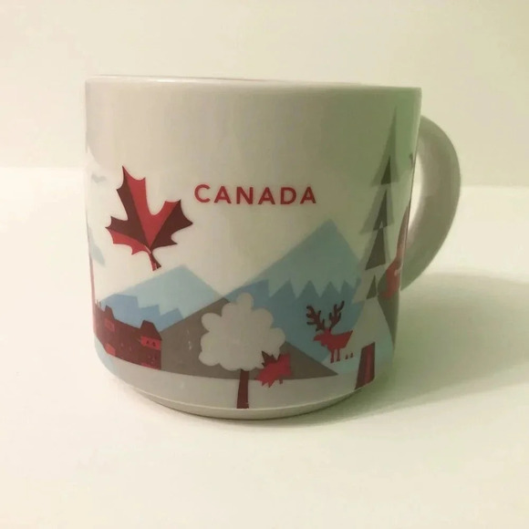 2015 Starbucks You Are Here Canada Mug 14 Oz Cup Faded Logo - Picture 5 of 15